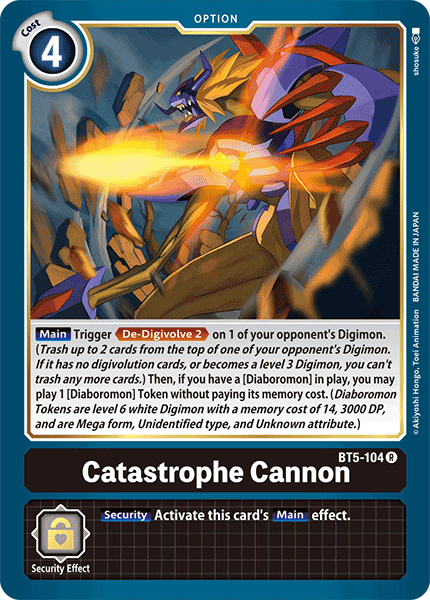 BT5-104R Catastrophe Cannon - Volution Cards and Collectables