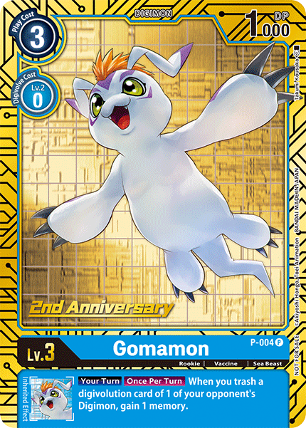 P-004 Gomamon (Alternate Art) [2nd Anniversary Set]