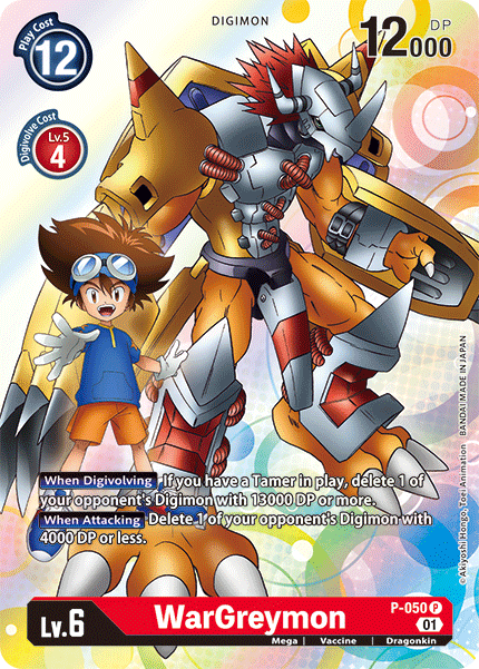 P-050 WarGreymon - Volution Cards and Collectables