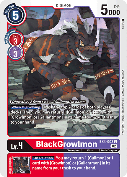 EX4-008UC BlackGrowlmon