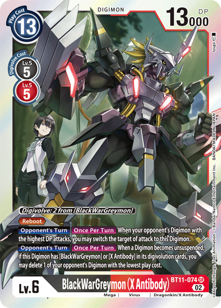 BT11-074SR BlackWarGreymon (X Antibody) - Volution Cards and Collectables