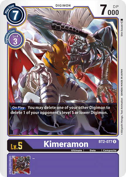 BT2-077R Kimeramon - Volution Cards and Collectables