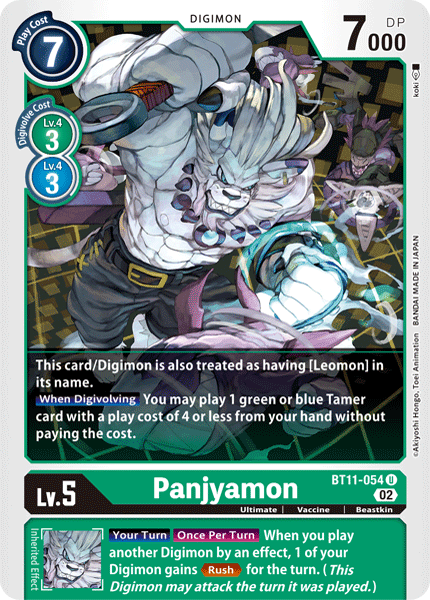 BT11-054UC Panjyamon (Foil) - Volution Cards and Collectables