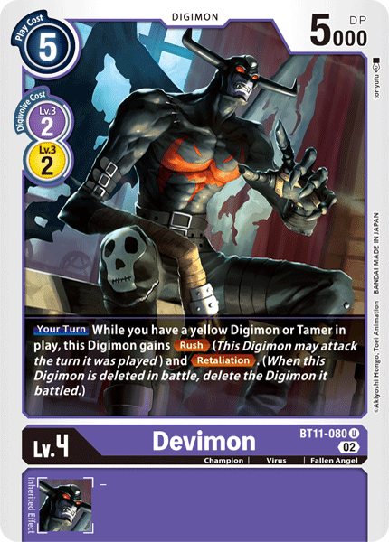 BT11-080UC Devimon (Foil) - Volution Cards and Collectables