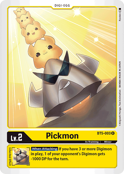 BT5-003UC Pickmon - Volution Cards and Collectables