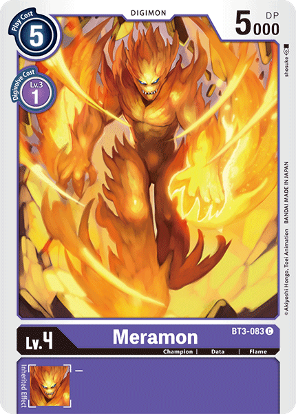 BT3-083C Meramon - Volution Cards and Collectables