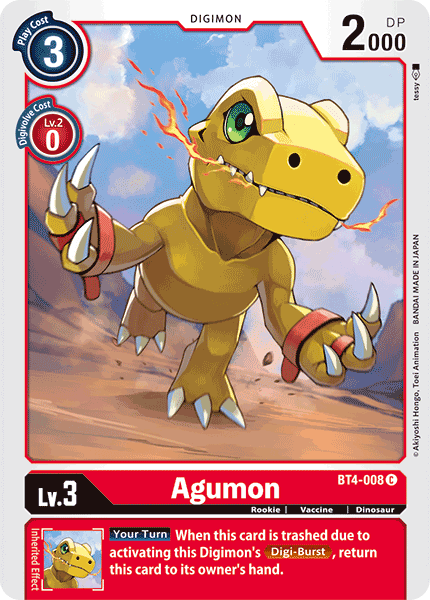 BT4-008C Agumon - Volution Cards and Collectables