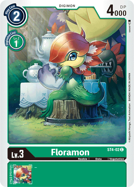 ST4-02C Floramon - Volution Cards and Collectables