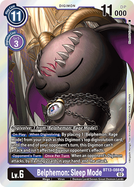 BT13-088R Belphemon: Sleep Mode