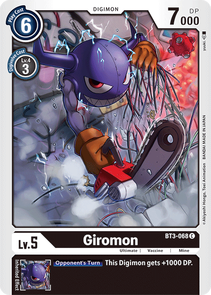 BT3-068C Giromon - Volution Cards and Collectables