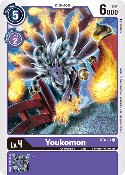 ST6-07C Youkomon - Volution Cards and Collectables