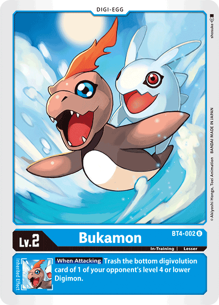 BT4-002UC Bukamon - Volution Cards and Collectables