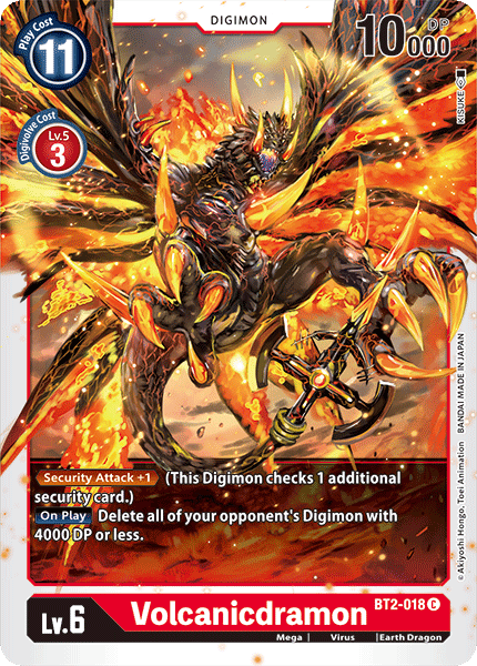 BT2-018C VolcanicDramon - Volution Cards and Collectables