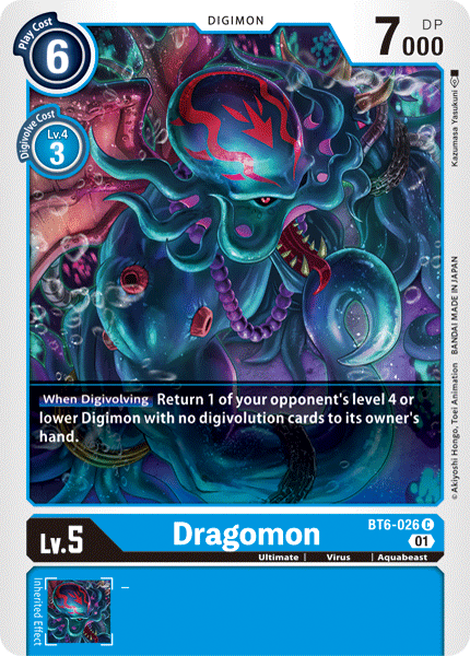 BT6-026C Dragomon - Volution Cards and Collectables