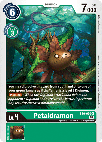 BT6-050C Petaldramon - Volution Cards and Collectables