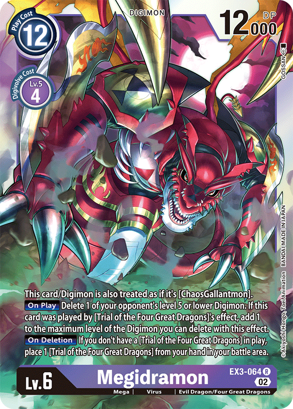 EX3-064R Megidramon - Volution Cards and Collectables