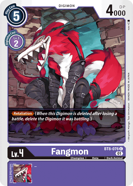 BT8-076C Fangmon - Volution Cards and Collectables