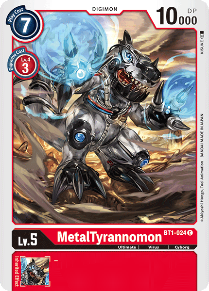 BT1-024C MetalTyrannomon - Volution Cards and Collectables