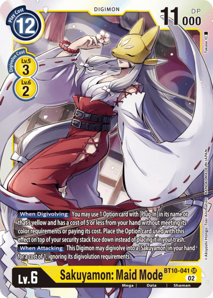 BT10-041SR Sakuyamon: Maid Mode - Volution Cards and Collectables