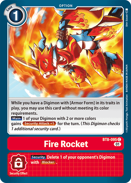 BT8-095C Fire Rocket - Volution Cards and Collectables