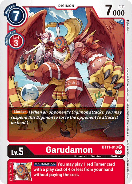 BT11-013C Garudamon - Volution Cards and Collectables