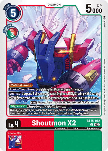 BT15-012UC Shoutmon X2