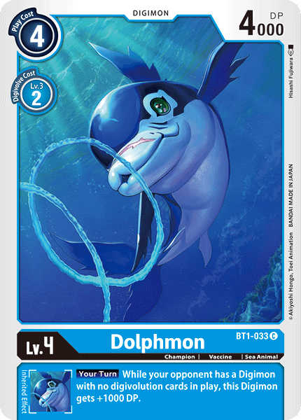 BT1-033C Dolphmon - Volution Cards and Collectables