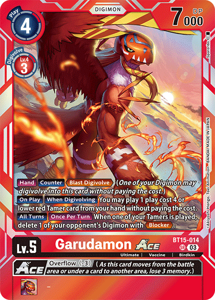 BT15-014SR Garudamon ACE