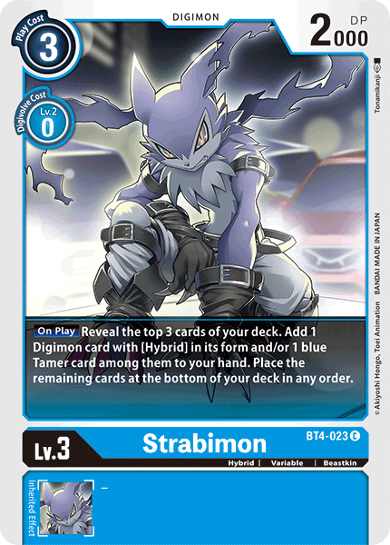 BT4-023C Strabimon - Volution Cards and Collectables