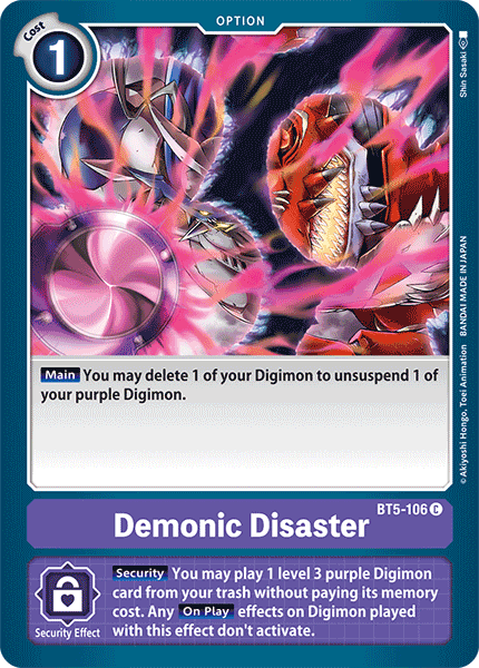 BT5-106C Demonic Disaster - Volution Cards and Collectables