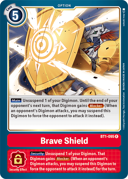 BT1-095R Brave Shield - Volution Cards and Collectables