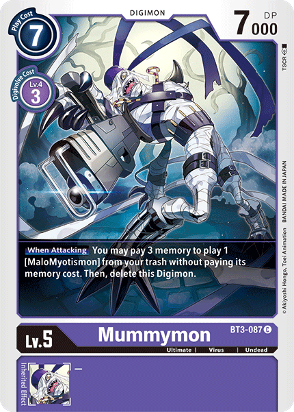 BT3-087C Mummymon - Volution Cards and Collectables