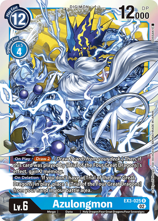 EX3-025R Azulongmon - Volution Cards and Collectables