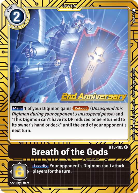 BT3-105R Breath of the Gods (Alternate Art) [2nd Anniversary Set]