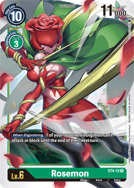 ST4-12R Rosemon - Volution Cards and Collectables