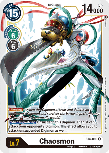 BT4-090R Chaosmon - Volution Cards and Collectables