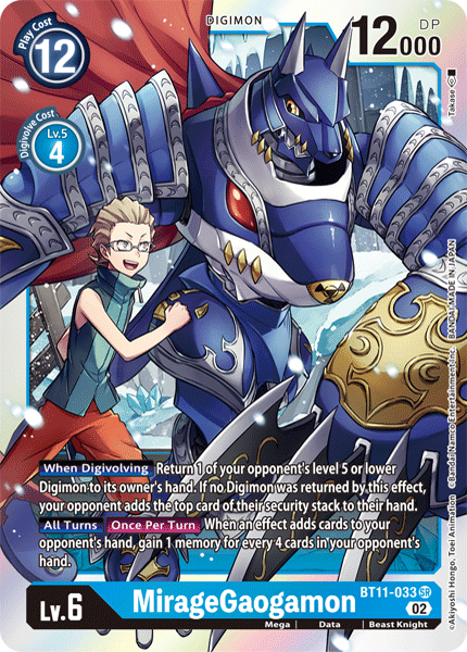 BT11-033SR MirageGaogamon - Volution Cards and Collectables