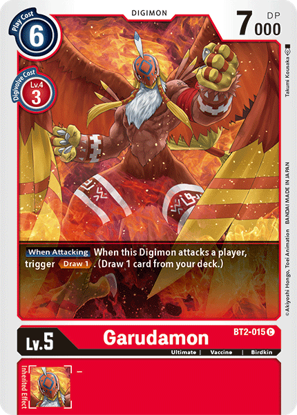 BT2-015C Garudamon - Volution Cards and Collectables