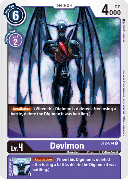 BT2-074UC Devimon - Volution Cards and Collectables