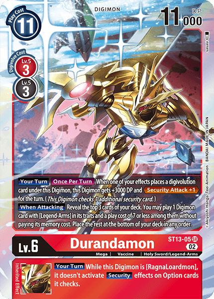 ST13-05SR Durandamon - Volution Cards and Collectables