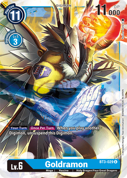 BT3-029UC Goldramon - Volution Cards and Collectables