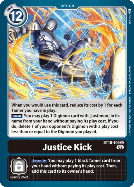 BT10-106C Justice Kick - Volution Cards and Collectables