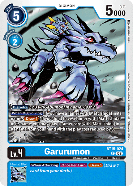 BT15-024C Garurumon