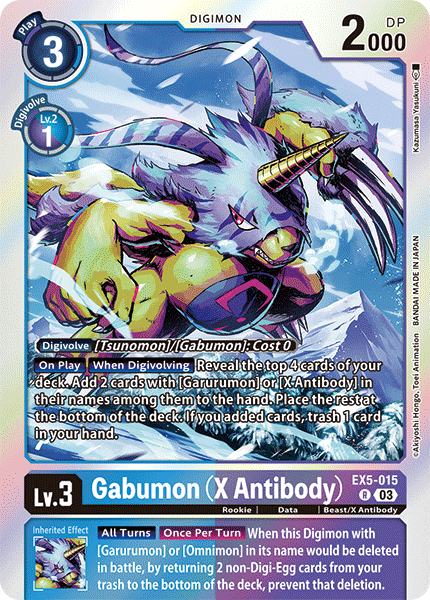 EX5-015R Gabumon (X Antibody)