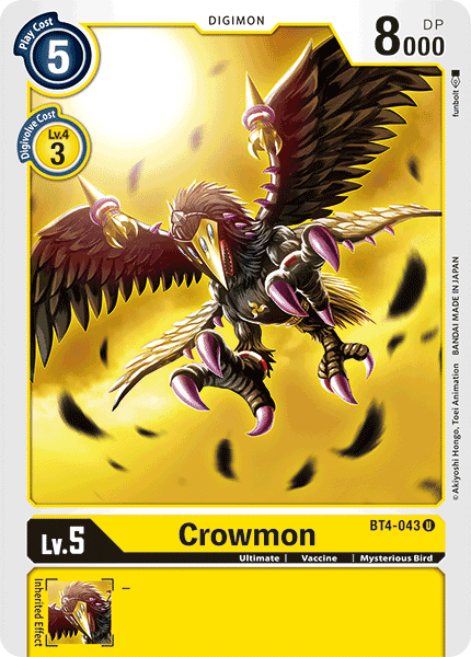 BT4-043UC Crowmon - Volution Cards and Collectables