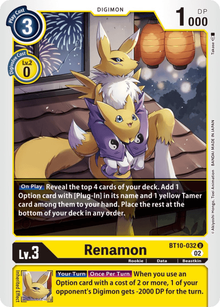 BT10-032UC Renamon - Volution Cards and Collectables