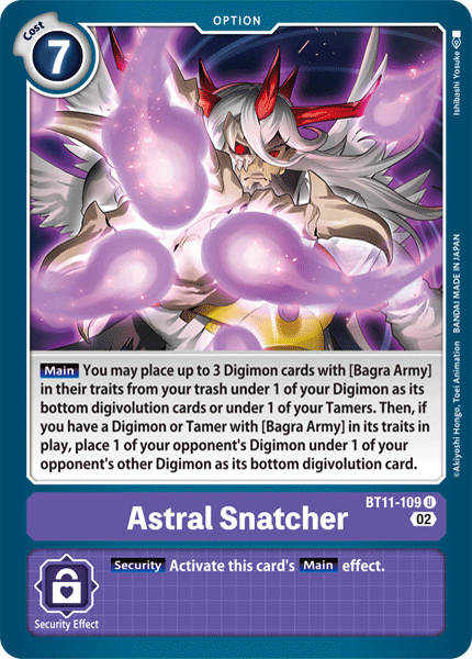 BT11-109UC Astral Snatcher (Foil) - Volution Cards and Collectables