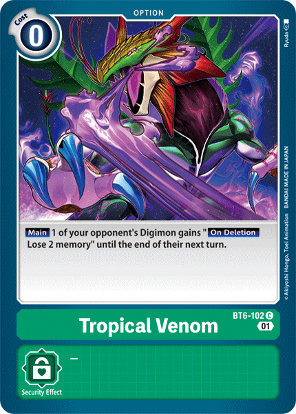 BT6-102C Tropical Venom - Volution Cards and Collectables