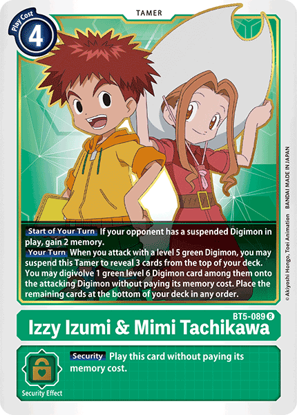 BT5-089R Izzy Izumi & Mimi Tachikawa - Volution Cards and Collectables