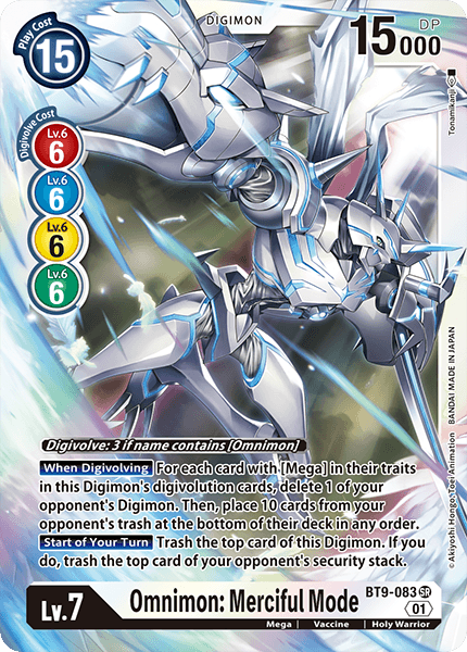 BT9-083SR Omnimon: Merciful Mode - Volution Cards and Collectables